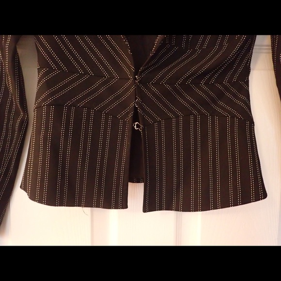 Rampage Striped Black & White Blazer for Juniors - Picture 3 of 4